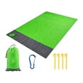 thumbnail image 4 of Beach Blanket Lightweight Picnic Blanket for Festival Hiking Sporting Events Green 140cmx200cm, 4 of 8