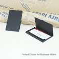 thumbnail image 4 of Paquete de 3 tarjeteros de visita de aluminio ultraligeros para viajes y negocios - Negro, 4 of 5