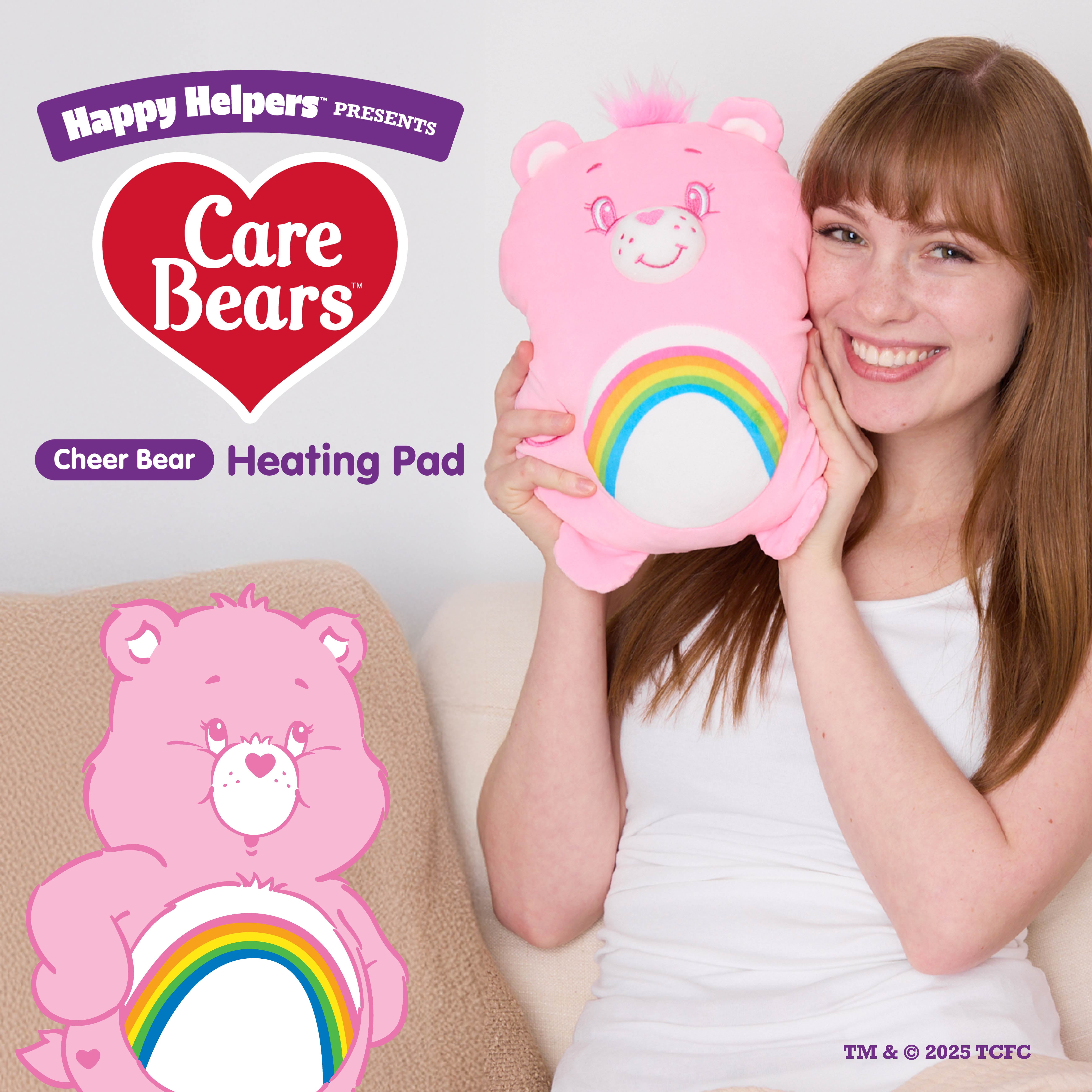 Happy Helpers Cheer Bear Microwaveable Heating Pad For Period Cramps and Body Pain