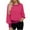 Hot Pink, variant on Women's Sequin Formal Long Sleeve Chiffon Shirt Blouse