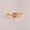 Yellow Plated, variant on Solitaire Pink Sapphire Heart Ring, Twisted Band Ring, Double Layer Ring, 18 Gold Plated Ring, Proposal Ring, Anniversary Ring, Gift For Her.
