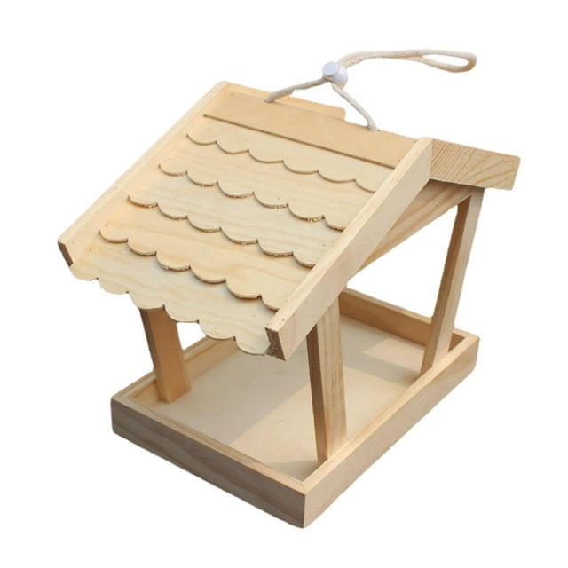 Alimentador de alimentación de alimentación de girasol de calefacción de madera en la estación de alimentación de aves de aves resistentes a la intemp