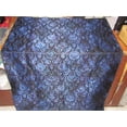 thumbnail image 5 of Silk Brocade Fabric iridescent blue x black 36quot;wide, 5 of 5