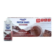 (3 pack) Equate Max Protein Nutrition Shake, Chocolate Flavored, 12 (11 fl oz) Shakes