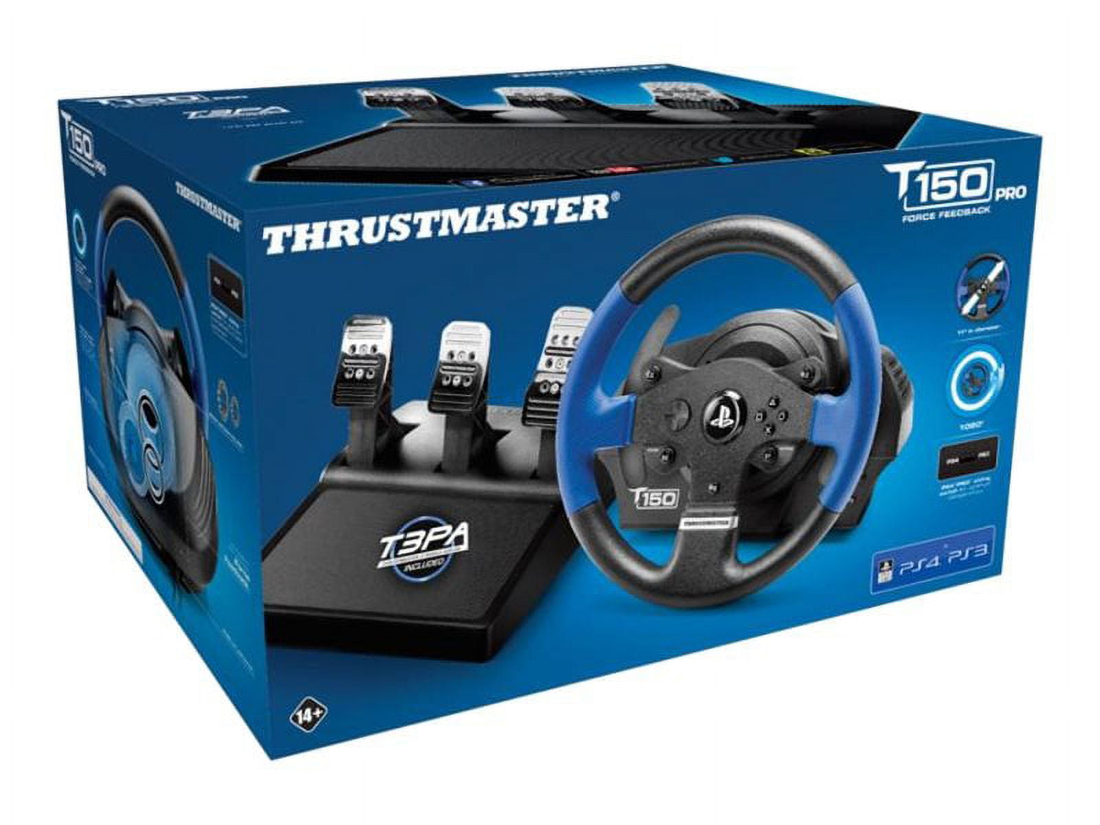  THRUSTMASTER T150 Pro Force Feedback Racing Wheel with 3 Pedals  set - for PS4 and PC - works with PS5 games : Videojuegos