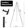 thumbnail image 3 of Painting Easel Stand for Display TeqHome 61'' Easel Stand for Sign Foldable Ground Easel for Wedding Sign and Poster Display Stand 'A' Frame Easel Iron Alloy Tripod with Portable Bag Black, 3 of 12