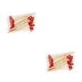 thumbnail image 4 of Wosthever 100 Uds. Brochetas desechables fruta bambú cóctel pastel postre ensalada palillos comida Buffet fiesta boda decoración Type3 NO3, 4 of 6