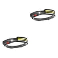 thumbnail image 1 of Sonducket Linterna frontal de alto brillo de 350lm para senderismo, pesca nocturna, linterna frontal impermeable para correr, faro ajustable, Blanco Rojo Amarillo 2Conjunto, 1 of 6