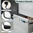 thumbnail image 5 of SEANATIVE Snowman Refrigerator Door Handle Cover Set of 2 Xmas Anti-Skid Kitchen Fridge Microwave Dishwasher Door Handle Cloth Protector Christmas Kitchen Decor, 5 of 7