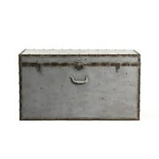 Zentique  Iron Box - Rustic Zinc - 38 x 21 x 18 in.