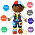 thumbnail image 1 of June Garden 15.5" Dressy Friends Isaías - Muñeca Educativa de Peluche Relleno para Niños y June Garden June Garden, 1 of 2