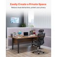 thumbnail image 2 of VEVOR Office Divider Privacy Partitions, 2-Pack, 72" x 48" Room Divider Walls, PET Workstation Cubicle Partition with Outlet Covers, Freestanding Privacy Panels for Office Library School, 2 of 9
