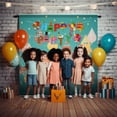 thumbnail image 2 of Conjunto de tarjeta de papel de Arcoiris Wosthever 1 Uds. cartel de feliz cumpleaños 9.8 pies tipo 2, 2 of 6