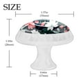 thumbnail image 4 of 4 Pcs Round White Knobs for Kitchen Cabinet Cupboard Dresser Bookcase Flower Drawer Pulls Handles Home Decor, 4 of 8