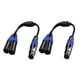 thumbnail image 1 of Cable Divisor XLR, 1 XLR Hembra una 2 XLR Macho y Cable Cable Divisor de MicróFono Equilibrado Adaptador de Audio Paquete de 2, 1 of 1