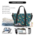 thumbnail image 4 of Travel Duffle Bag Frog and Mushrooms A Travel Tote Bags Carry on Luggage Waterproof Weekender Bags with Top Handle Adjustable Shoulde Strap for Travel Gym, 4 of 5