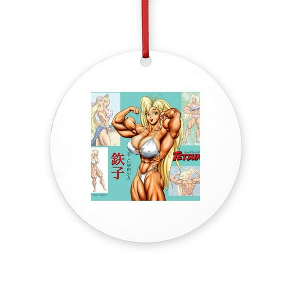 CafePress - 9X7.5_Mousepad -  Round Wood Ornament 4"