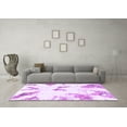 thumbnail image 3 of Ahgly Company Indoor Square Abstract Purple Modern Area Rugs, 3' Square, 3 of 4
