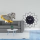 thumbnail image 2 of Manta De Granja A Rayas Con Textura Suave Y Cálida Y Reloj De Pared Acrílico Decorativo Con Forma De Flor Para Dormitorio, Sofá, Cama Y Silla., 2 of 8