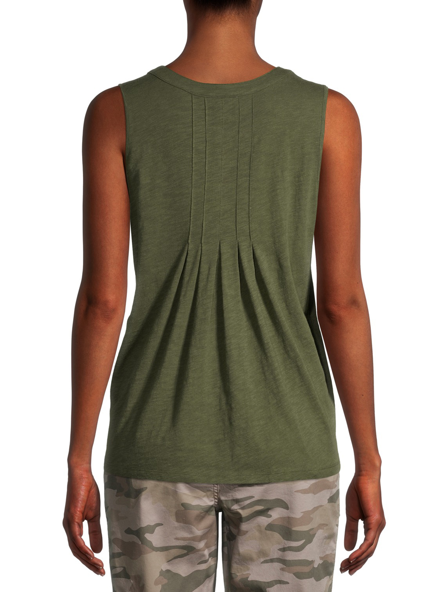 Time and Tru Women's Henley Tank Top
