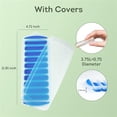 thumbnail image 2 of Lily's Home Silicone Ice Cube Tray with Lid Set of 2, BPA-Free, Ideal for Water Bottles & Sports Bottles, Flexible & Stackable Design for Quick Release, Ice Cube Trays for Freezer(11.81"*4.72"*0.95"), 2 of 6
