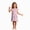 N203-Pink, variant on NOLDARES Girls Nightgowns Kids Pajamas Dress Flutter Sleeve, Halloween Ghost Print,Soft, Nightdress,Sleepwear,Knee Length(N203-Hot Pink)