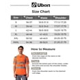 thumbnail image 5 of Ubon Men's 3-Pack Hi-Vis Shirt Short Sleeve Reflective Shirt Construction Work Shirt Pure Orange L, 5 of 9