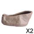 thumbnail image 1 of Macetas de Cerámica DYNWAVEMX Soportes de Plantas Forma de Piedra Duradera con Orificio de Drenaje 9,5 cm x 11,2 cm x 5,3 cm, 1 of 8
