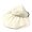 White, variant on Summer New Ladies Solid Color Sun Hat Can Be Curled And Folded, Portable Shaded Cap Vinyl Base Sunscreen