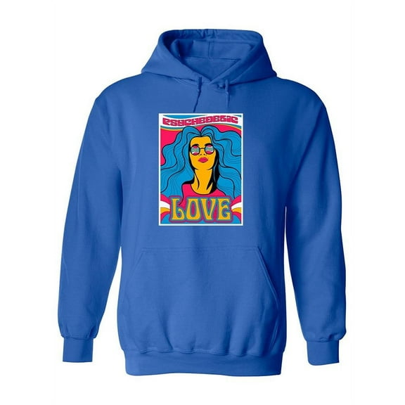 Psychedelic Fashion Woman Hoodie Women -Image by Shutterstock, Female XX-Large