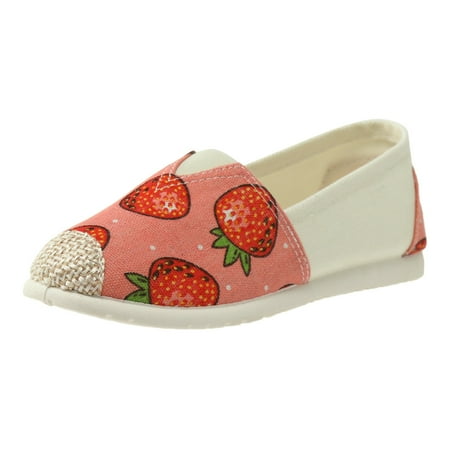 

Casual Shoes for Women Ladies Fruit Printing Shoes Fashion Soft Sole Cloth Shoes Linen Soft Sole Cloth Shoes Beef Tendon Sole Non Slip Cloth Shoes Women Casual Shoes Cotton And Linen Pink 41