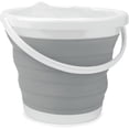 thumbnail image 3 of Cubo plegable - 5 litros - Diseño compacto que ahorra espacio - Ideal para limpieza interior y exterior, limpieza del hogar, ventanas y automóviles - Gris Sailing Electrónica, 3 of 5