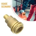 thumbnail image 3 of QCC1 Fitting Male Adapter Solid Brass Thread Propane Gas Connector Home Supply, 3 of 10