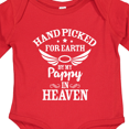 thumbnail image 4 of Inktastic Handpicked for Earth by My Pappy in Heaven with Angel Wings Boys or Girls Long Sleeve Baby Bodysuit, 4 of 5