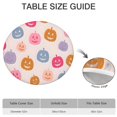 thumbnail image 6 of Happy Halloween Round Table Cloth with Elastic Edge Wrinkle Resistant Washable Pumpkin Spooky Table Covers Table Cloths for Halloween Birthday Wedding Graduation (52in), 6 of 7