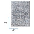 thumbnail image 2 of Livabliss x Vivir Eleni Vintage Washable Area Rug, 7'10" x 10', Dusty Blue, (8' x 10'), 2 of 6