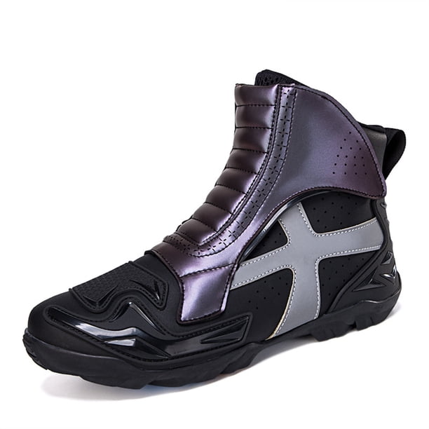 Botas de moto y zapatos de moto para todas las estaciones para hombre y mujer.,Negro,47