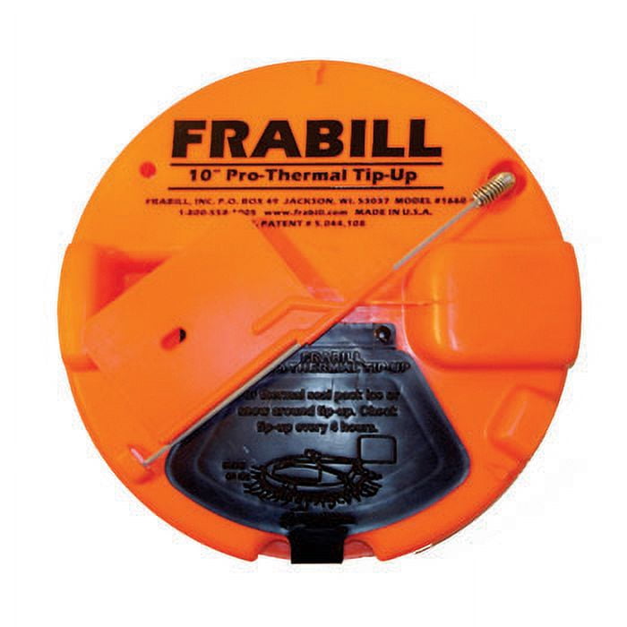 Frabill Tip-Up Pro Thermo Orange, Ice Fishing Tip-Ups, 1660