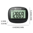 thumbnail image 2 of Pedometer for Walking, Step Counter for Walking with Large Digital Display, Multi-Function Portable Sport Pedometer Step count / Calories / Distance Function Counter - Black, 2 of 8