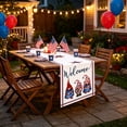 thumbnail image 4 of Weloille Independence Day Linen Table Runner, Heat Resistant Non-Slip Stain Resistant Washable American Style Table Flag, for Dining Table Coffee Table Cabinet Holiday Decor, 4 of 6