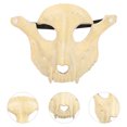 thumbnail image 2 of Máscara decorativa de Halloween con forma de calavera de oveja, hecha de espuma de poliuretano (beige)., 2 of 8