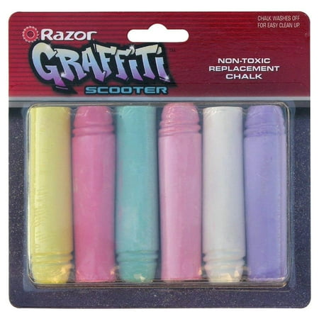 Razor Graffiti Chalk Stick Replacement (Pack of 6)