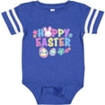 thumbnail image 3 of Inktastic Happy Easter with Bunny Face and Easter Eggs Girls Baby Bodysuit, 3 of 5