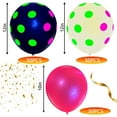 thumbnail image 3 of Hvxrjkn 90Pc Polka Dot Fluorescent Balloons 12 UV Neon Balloons Glow In the Dark for Birthday, Wedding, Neon Party, Decorations Supplies, 3 of 9