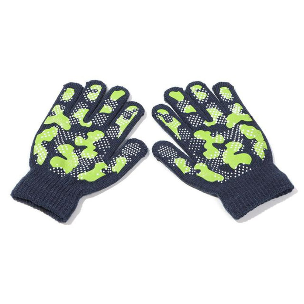 Winter Gloves for Kids Waterproof with 2 Gloves Clips Full Finger Touchscreen Gloves Warm Outdoor Bike Cycling for Boys Girls Youth Children Junior