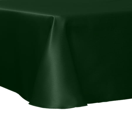 

Ultimate Textile (10 Pack) Herringbone - Fandango 58 x 144-Inch Oval Tablecloth Hunter Green