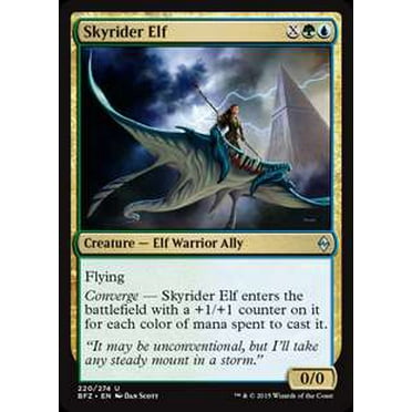 MtG Battle for Zendikar Uncommon Skyrider Elf (Foil) #220