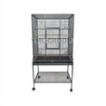 thumbnail image 2 of 1/2" Bar Spacing Aviary Cage 30L"x19W"x61H" With Stand in H. Green, 2 of 3