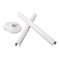 thumbnail image 2 of Bgsha 2 Pcs Pipes Radiator Pipe Covers Sleeve 15mm Collars Cut Fit Bathroom Chrome Home Improvement Plastic Radiator Pipe Covers, 2 of 10