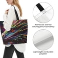 thumbnail image 3 of Balery Colorful Dragon Head Profile Bolsa Tote Estilo Estético con Cremalleras, Bolsa de Hombro, Bolsa de Compras Grande y Plegable, 3 of 8